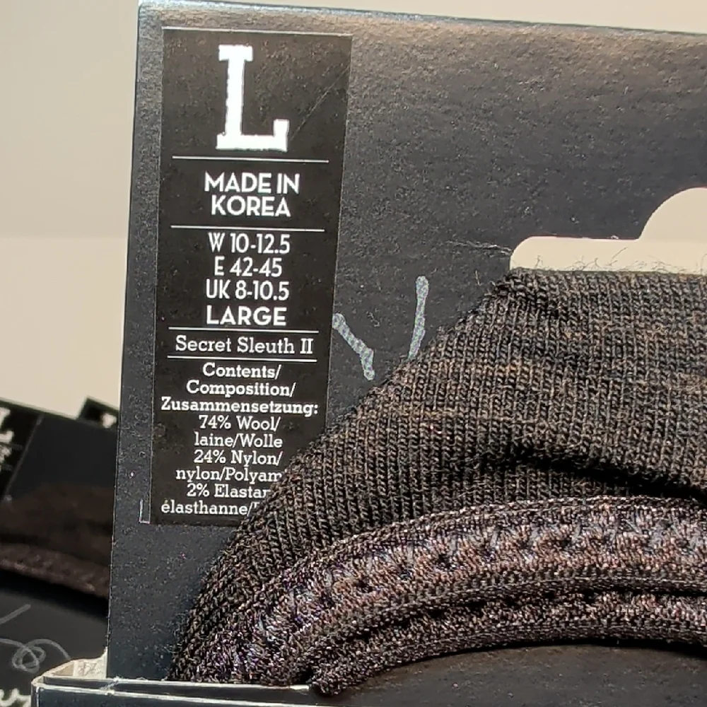 NWT 3-Pair Smartwool Secret Sleuth II No-Show Line Socks Sz Large Choc Brown NEW - Picture 2 of 5